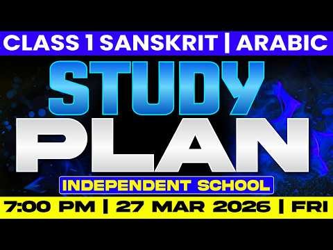 Class 1 Annual Exam | Sanskrit/Arabic | Study Plan | Exam Winner