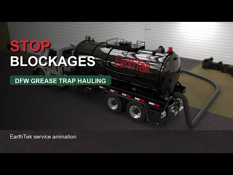 Grease Trap Pumping in DFW | 3D Animation | Vacuum Truck Explainer by Cobra Designs