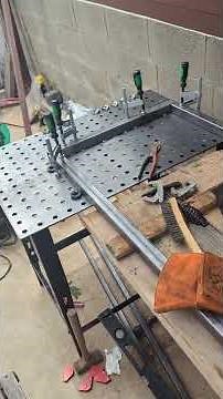 Harbor Freight Titanium Welding Table Clamp Setup (Quick Tip) #diy #welding
