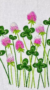 91K views · 2.4K reactions | Pink Clover Embroidery design. Botanical embroidery pattern, floral embroidery design. Hand Embroidery for Beginner. | Charmaine Azoulay | Facebook