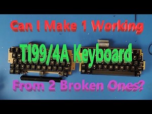 Fixing A TI99/4A Keyboard