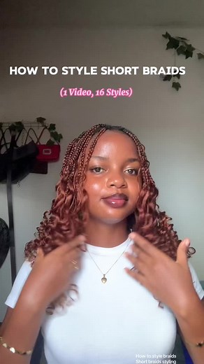 How to Style Braids: Short Braids Hairstyle Ideas & Tutorial