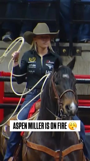 Aspen Miller has dominated in San Antonio! With two round wins in her bracket including a 1.7 sec run last night, we'll be seeing her in the semi finals! 🔥 | CowboyChannel