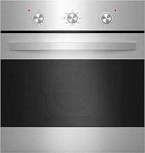 Empava 24" Electric Single Wall Oven with 6 Cooking Functions Mechanical Knobs Control in Stainless Steel, WOB14