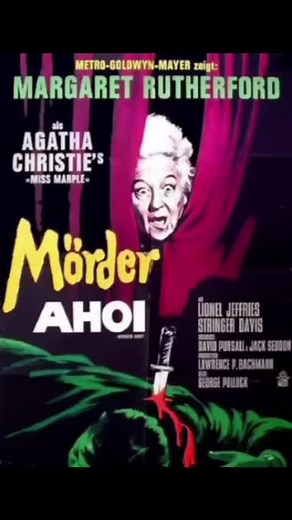 Und hier der 4. Film mit Miss Marple: Mörder Ahoi von 1964🫶♥️🫶 #missmarple #mörderahoi #filmklassiker