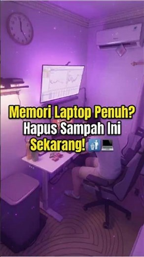 Memori Laptop Penuh? Hapus Sampah Ini Sekarang! 🚮💻 #Shorts #tutorialpc #windows11