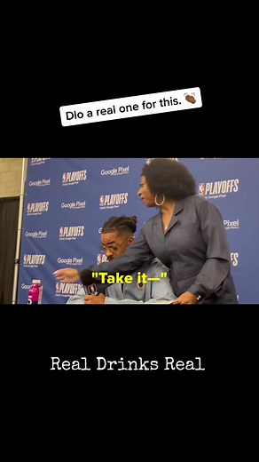 You a real one for this Dlo fr. 👏🏾 #RealDrinksReal