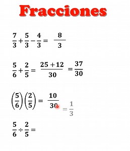 36K views · 2.8K reactions | En este vídeo, se muestra de forma facil como realizar operaciones con fracciones. | Matik | Facebook
