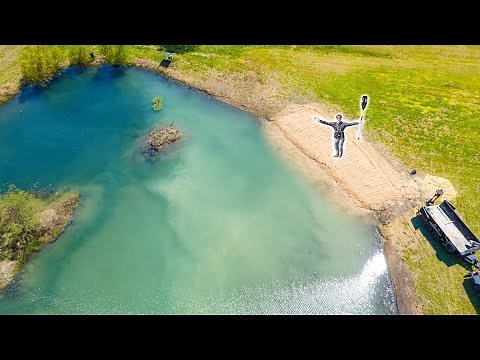 I Built a BEACH In My Backyard Fish Pond
