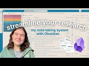 my effective note-taking system | obsidian for uni students