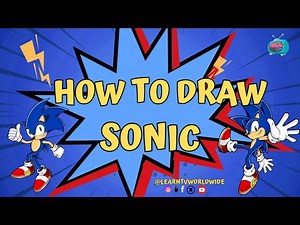 How to draw Sonic | Sonic the hedgehog | Sonic Cartoon drawing