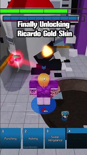 ABA Ricardo Gold Skin Was Too Easy. #roblox #anime #aba