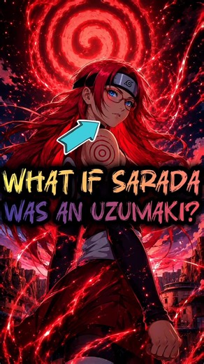 What if Sarada was an Uzumaki 🤯🔥 | Anime BLAH #naruto