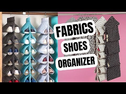 How to make shoe or clothes organizer | hanging shoe store
