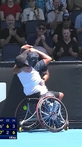 28K views · 416 reactions | THAT moment when 15-year-old Jin Woodman defeated his idol Heath Davidson in the first round of the quads wheelchair singles  The stories sports are made of  #AusOpen ⋅ #AO2025 | Australian Open | Facebook
