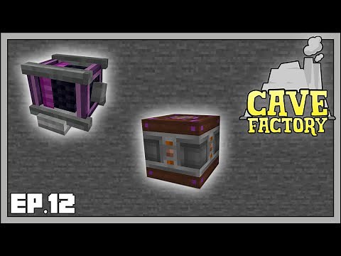 Minecraft Cave Factory - EP12 - Creative Capacitor & Creative Motor!
