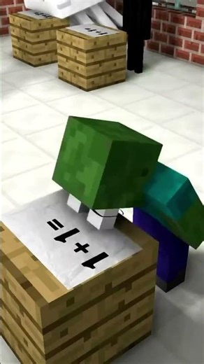 #1Minecraft Mobs in Math Class: Baldi's Surprising Substitute #minecraft