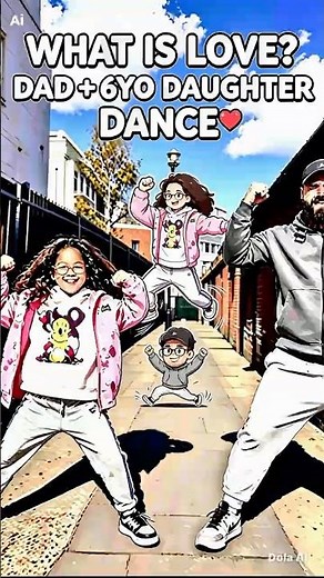 🔥 WHAT IS LOVE? ❤️ Dad & 6yo Daughter DANCE & SHUFFLE — Haddaway CLASSIC #whatislove #dance #90s