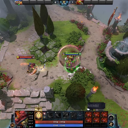 Найден третий из Techies Если Shuriken Toss отразится от Течиса, то вместо сюрикена полетит моделька героя Замечали это?#dota #dota2