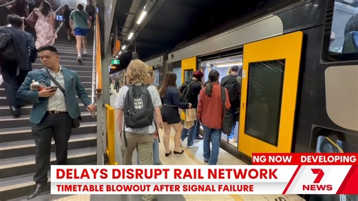 Sydney's rail network experienced widespread disruptions throughout the day and into peak hour due to urgent signalling repairs at Town Hall station. | 7NEWS Sydney