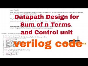 Sum of n Terms Datapath and Control unit | verilog datapath design