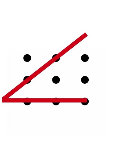 لغز النقاط التسع 🧠 #لغز #puzzle #short #تحدي #اكسبلور #تحدي