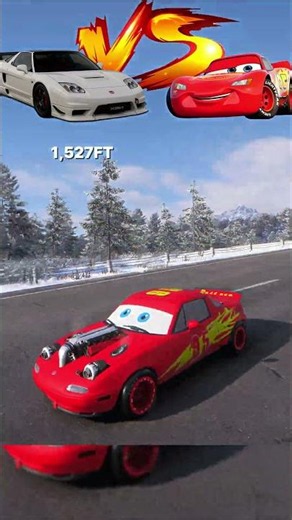 🔥Lightning McQueen 🆚 Honda NSX – Who Wins ? #viral #trending #mcqueen #caredit #carlovers #fh6