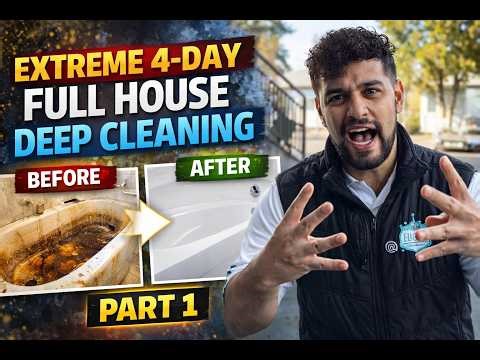 Extreme 4 Day Full House Deep Cleaning PART 1