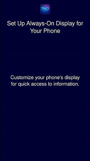 Set Up Always-On Display for Your Phone
