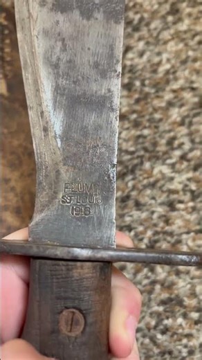 WW1 bolo knife and sheath