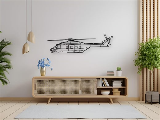 NH90 TTH Helicopter Metal Wall Decor , NH90 TTH Helicopter Silhouette - Etsy UK