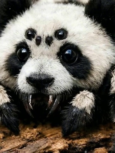 Spandas huh Spider/Panda openart.ai/home/?via=hybrident1 #AI #Spider #pandabear #hybrid #whynot