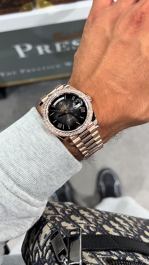 Ombré Rolex Day-Date 40: Rose Gold Elegance