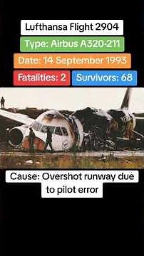 Lufthansa Flight 2904 crash on 14th September 1993 #airdisaster #planecrash #lufthansa #aircrash