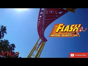 The Flash: Vertical Velocity On-Ride HD POV - Six Flags Discovery Kingdom