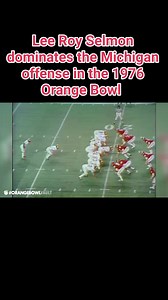 January 1, 1976: Lee Roy Selmon led a dominant defensive effort by the Oklahoma Sooners during a 14-6 victory over Michigan in the 1976 Orange Bowl. The victory gave Oklahoma the national championship. NBC's Jim Simpson and John Brodie call the action. #orangebowl #boomersooner #NBCSports | Ghosts of the Orange Bowl