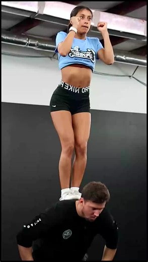 That was so scary_ she says 💀 ... #cheerleader #cheerleading #stunt #fyp #cheer #fypシ | Journey Beyond