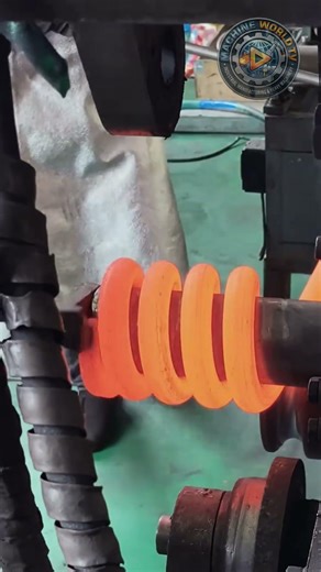 Amazing Hot Metal Spring Making Process | Satisfying Machines #shorts