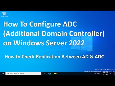 How to Adding an Additional Domain Controller (ADC) in Server 2022 !! (Install & Configure ) S By S