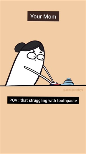 funny cartoon video, struggle for toothpaste,mom #shorts #funnyvideo #cartoon #birdtrend