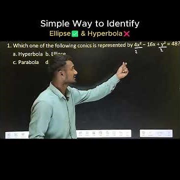Simple Way to Identify Ellipse✅ & Hyperbola❌