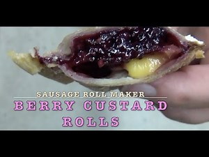 Berry & Custard Turnovers Kmart Sausage Roll maker Cheekyricho Cooking Youtube Video Recipe ep.1,413