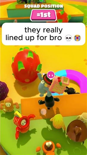 they got in line 😭 #shorts #fallguys