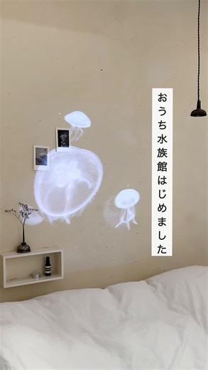 tomo ＊住宅地でも森のように暮らしたい on Instagram: ". おうちでのんびりしながら なんでも覗ける大きな窓が増えました✨ 手のひらサイズの超小型プロジェクター Pico Cube PRO (ピコキューブ プロ) @picocube_ このプロジェクターの最大の推しポイントは なんといっても超小型でコードレスなところ。 どこでもぱっと持ち運んで 映画はもちろん、空間演出にも大活躍してくれます✨ リビングの壁いっぱいに海の青を映して 波の音に包まれたり、 天井に宇宙空間や満天の星を広げて 自分だけのプラネタリウムを作ったり。 その日の気分で、空間ごと模様替え。 私は今、水族館で撮ったクラゲや魚を ミラーリングで壁いっぱいに映すのにすっかりハマっています。 まるで部屋ごと海の一部になったようで 日常が一瞬で物語の世界に✨ これがもう、めちゃくちゃ癒されるんです😌 今度はキャンプに持って行って、 テントにクラゲを映すのが野望🪼✨ これから、日々を楽しむ相棒になる事間違いなしです😚 気になる方はストーリーズとハイライトのリンクを