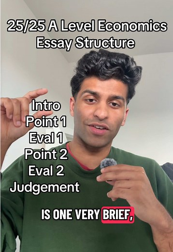 A Level Economics Essay Structure: 25/25 Masterclass