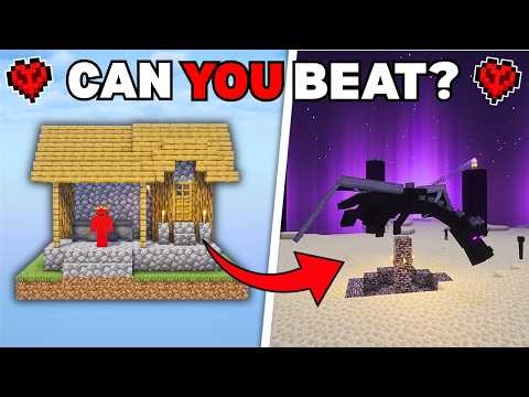 Beating Minecraft Hardcore From a single villager House