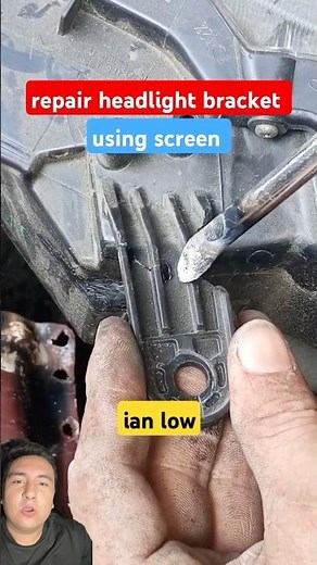 Cómo reparar un plástico roto #mecanica #autos #taller