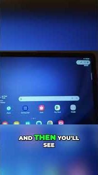 Samsung Tablet Screen Recording: Easy Step-by-Step Guide #shorts
