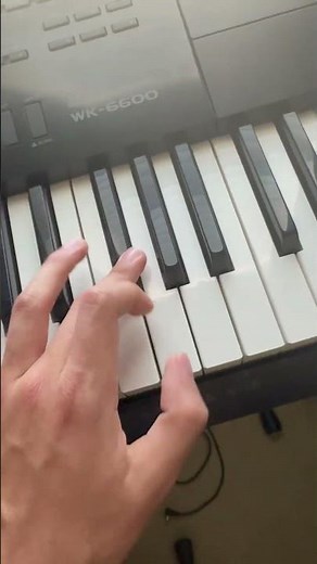 Casio WK-6600 Mellower Piano Tone (User Tone I made) #piano #casio #shorts