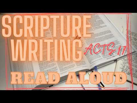 Acts Chapter 17 | Scripture Read Aloud | Scripture Writing